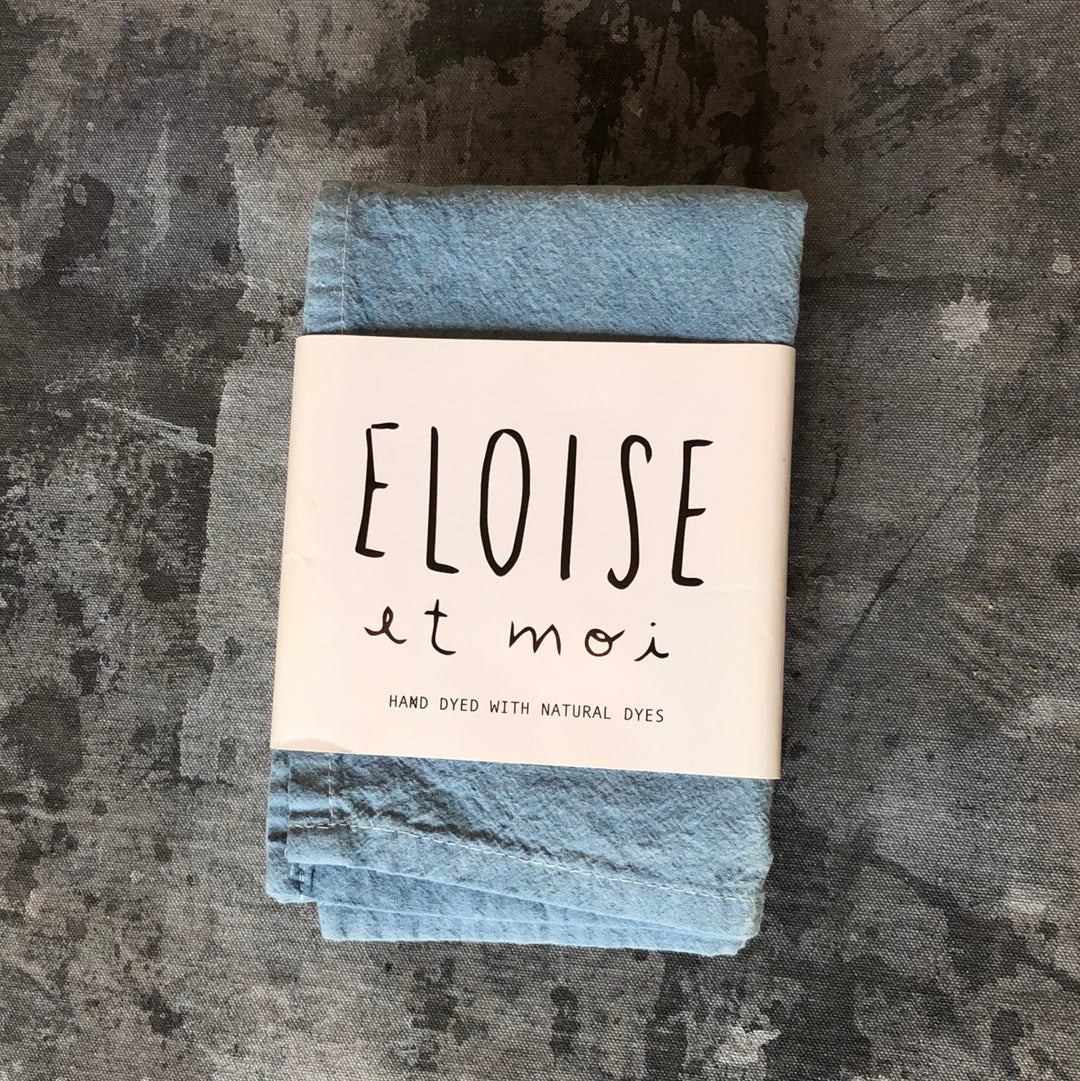 Indigo Plant dyed Organic cotton Kitchen Towel - Eloise et Moi