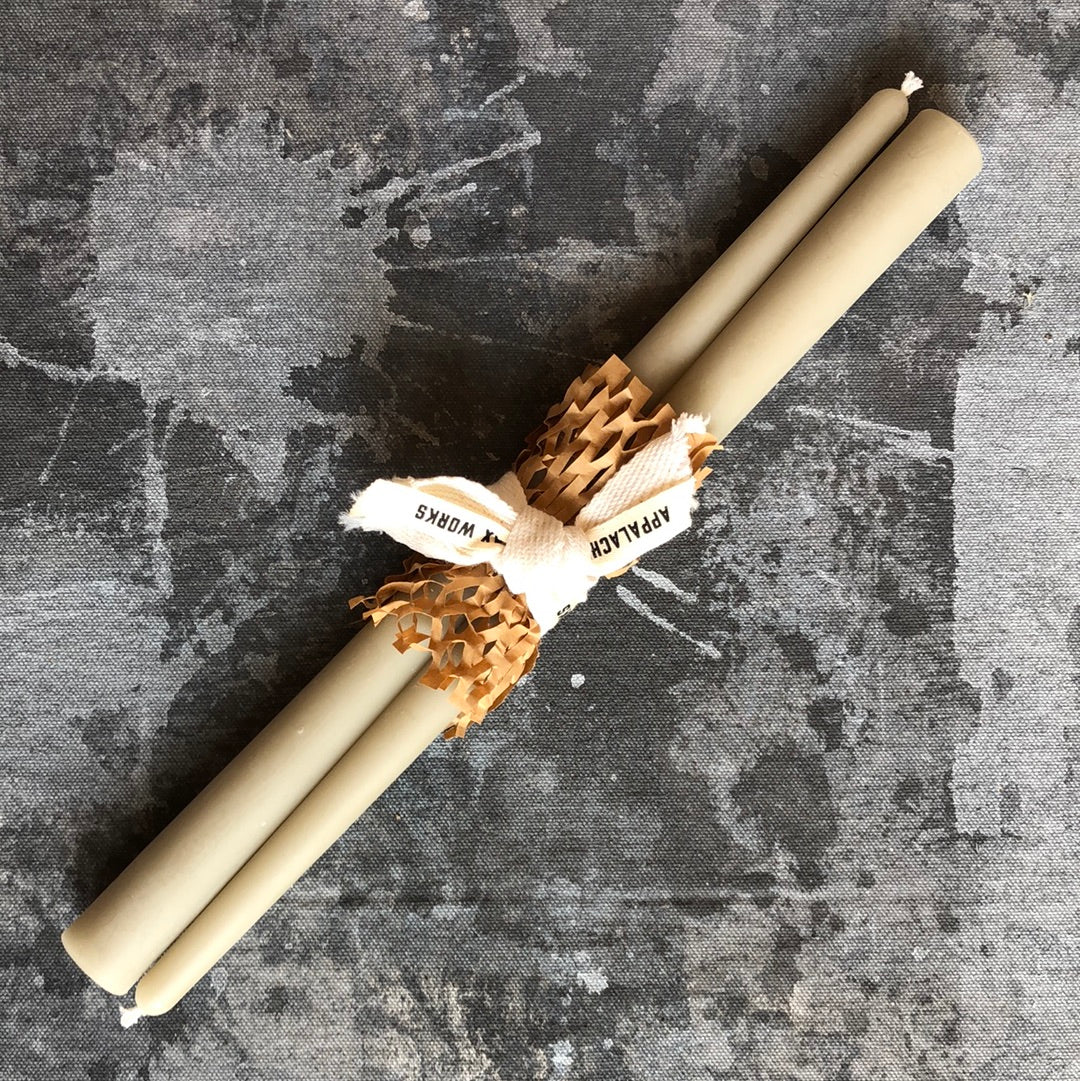 12” Beeswax Tapers - Appalachian Wax Works