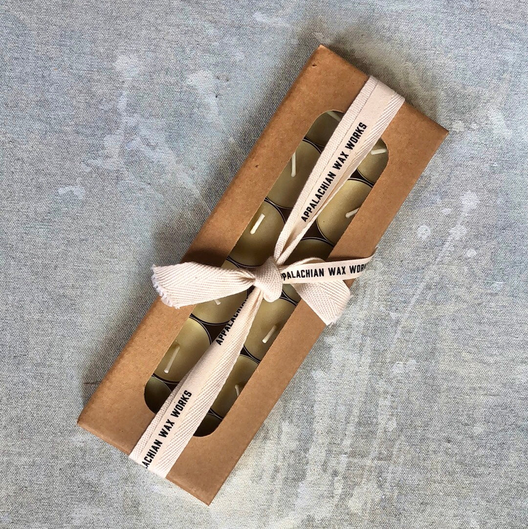 Beeswax Tea Lights 12 pack - Appalachian Wax Works