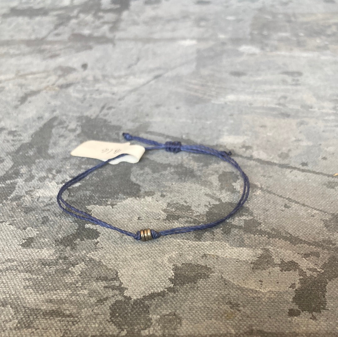 Silver Disc Friendship Bracelets by Amira