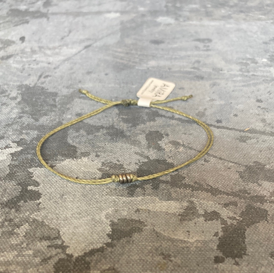 Silver Disc Friendship Bracelets by Amira