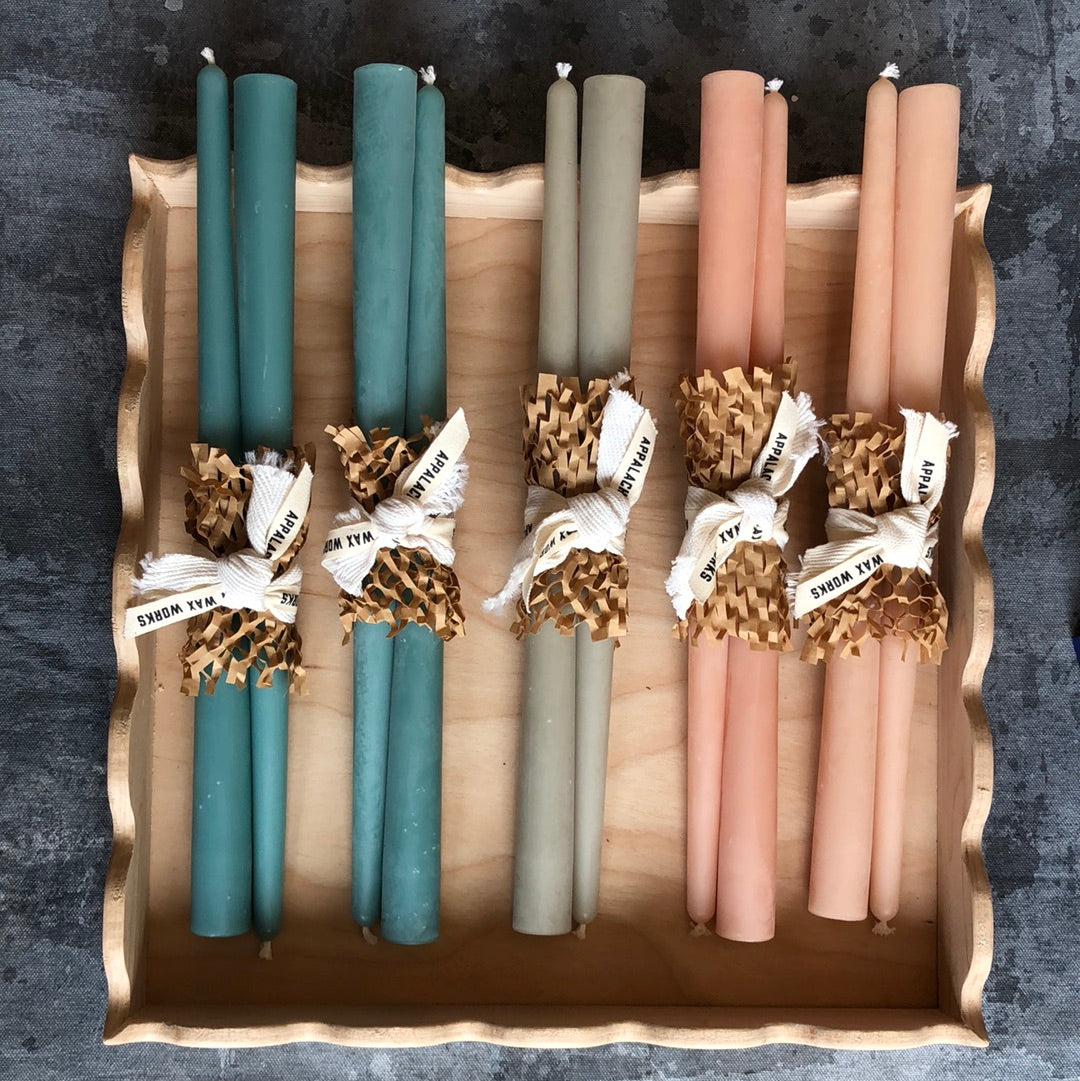 12” Beeswax Tapers - Appalachian Wax Works