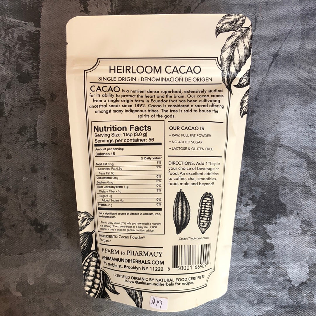Heirloom Cacao by Anima Mundi