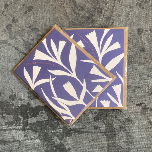 Elana Gabrielle - Blue Congratulations Notecard