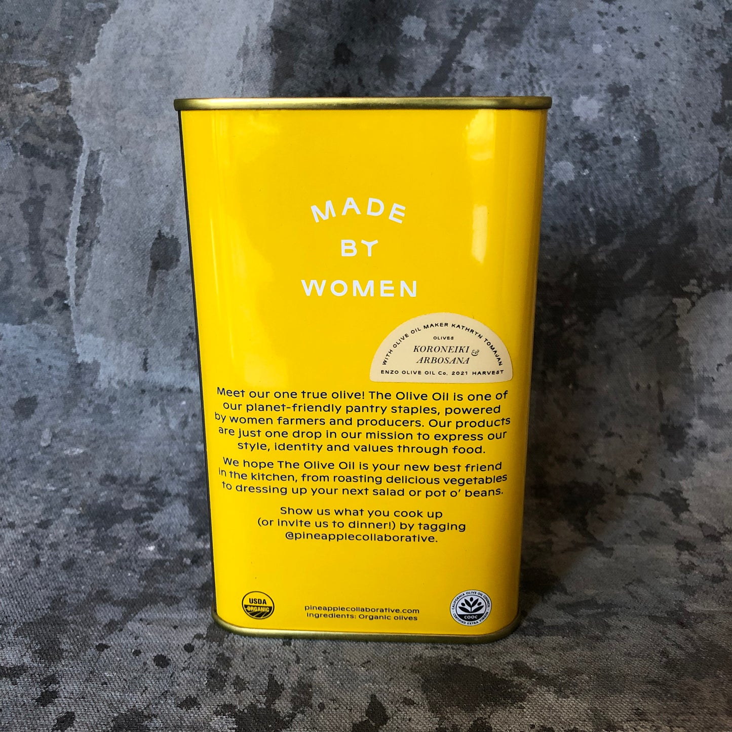 Pineapple Collective Olive Oil Yellow