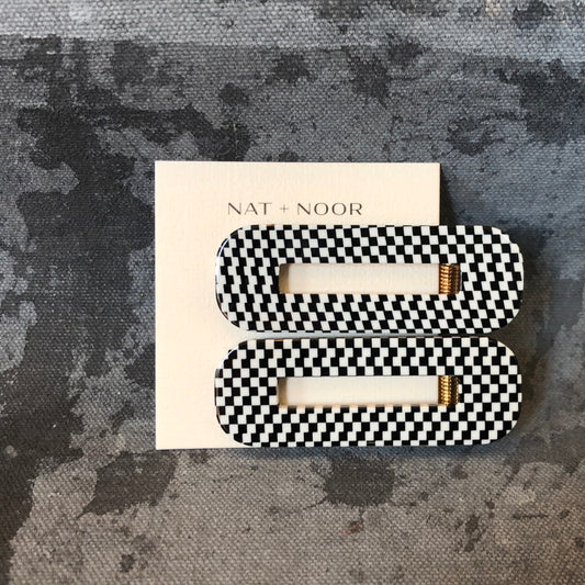 NAT + NOOR - Tortoise Duo In BW Checkered