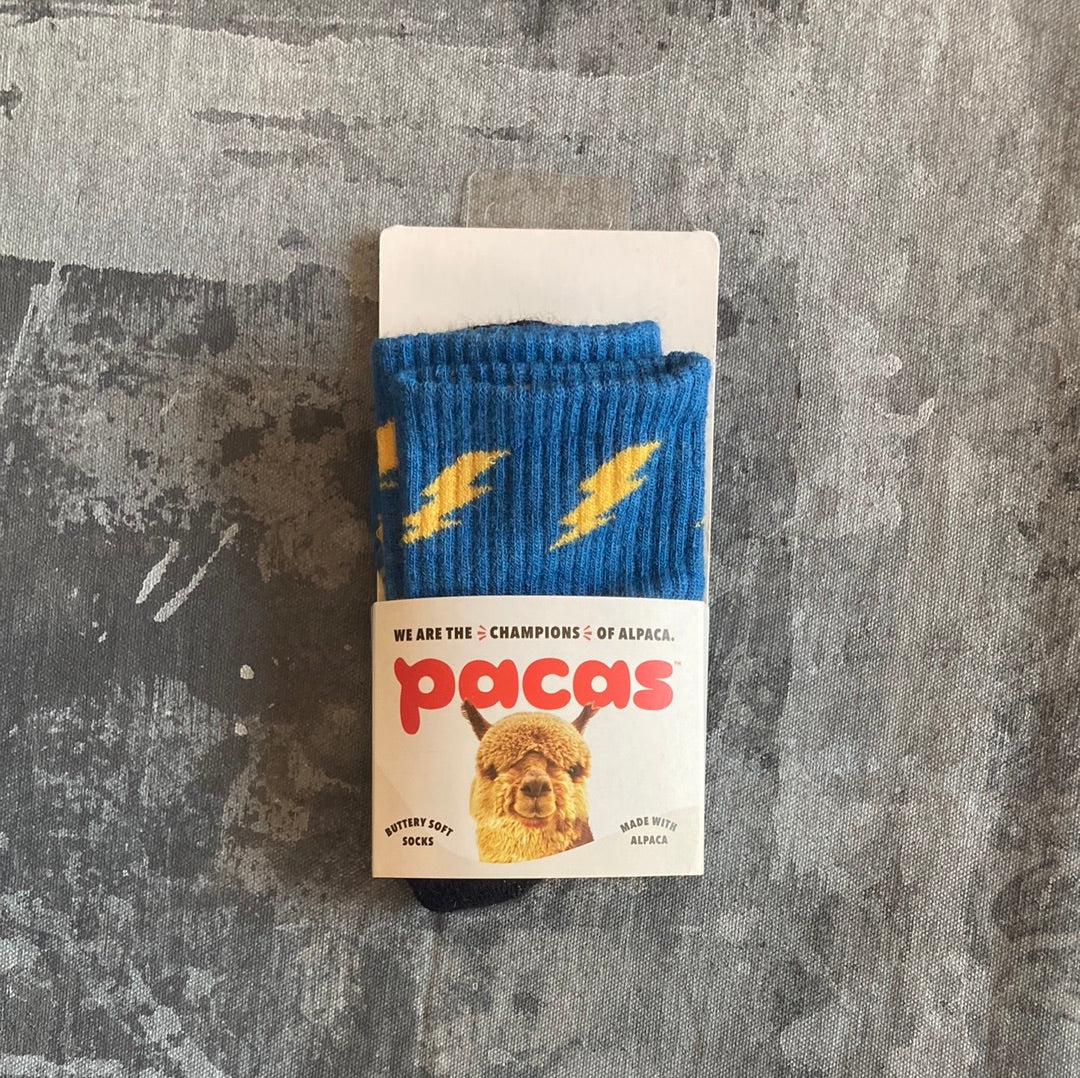 Pacas - Kid's Crew Pacas Socks Lightning Bolts