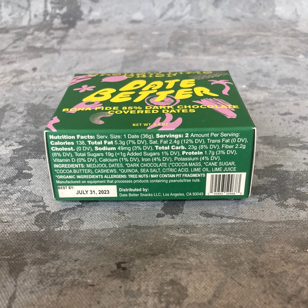 Date Better Snacks - Cashew Lime Crisp