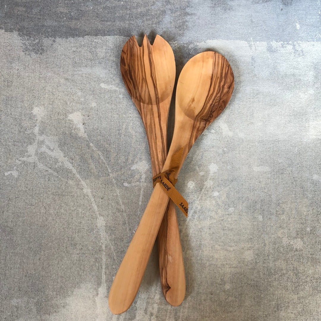 Saardé - Olive Wood | Salad Server Set
