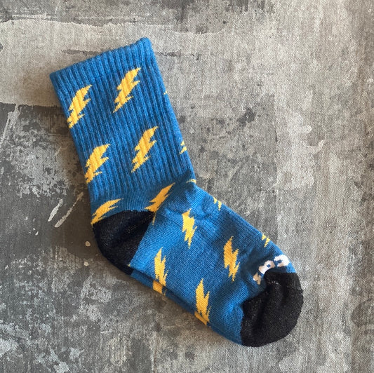 Pacas - Kid's Crew Pacas Socks Lightning Bolts