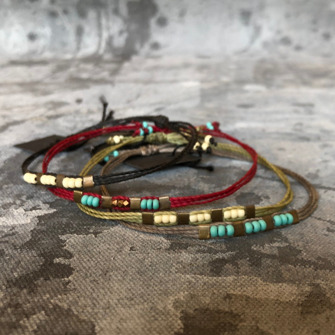 Art Deco friendship bracelets by Amira